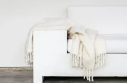 Hot Luxury Kid Mohair torkkupeitto, White Torkkupeitot