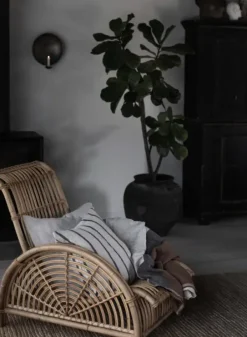 Sale Melvin tyynynpäällinen 50x50, taupe stripe Sisustustyynyt|Sisustustyynyt