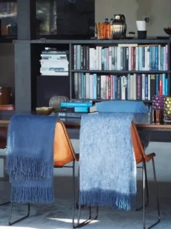 Hot Mohair torkkupeitto, Denim Blue Torkkupeitot