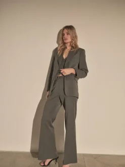 New - Rhys Halin housut, dark grey melange Farkut Ja Housut