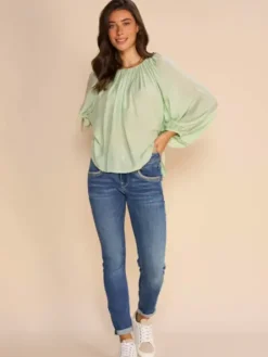 - Sansa Boheme pusero, smoke green Paidat Ja Topit