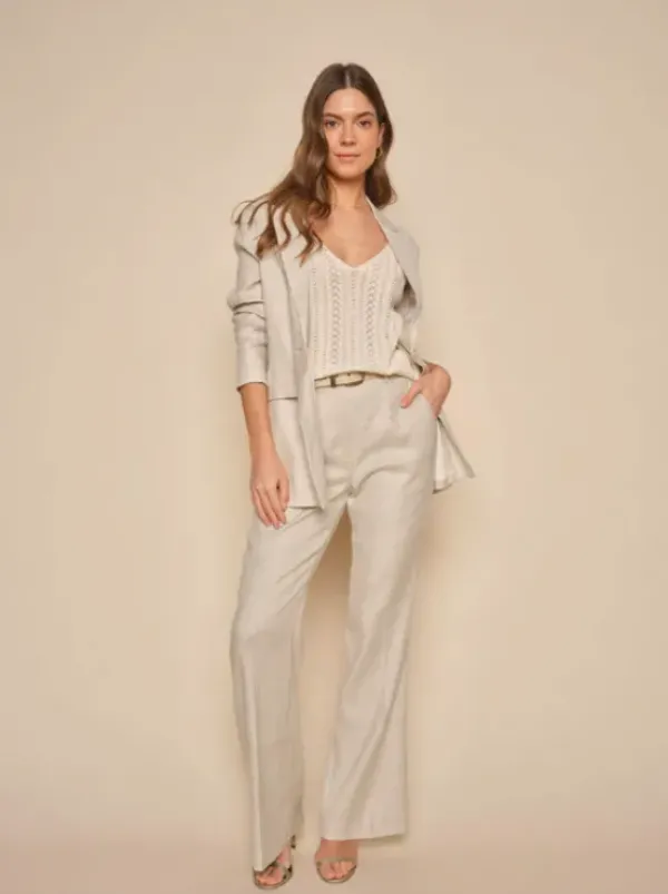 Hot - Selda pellavableiseri, cement Bleiserit Ja Liivit