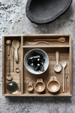 Clearance - oliivihaarukka, teak Tarjoilu Ja Ottimet|Astiat