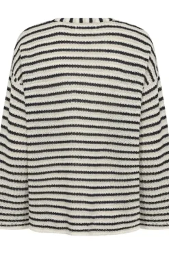 New Nahni neulepusero, navy natural stripe Neuleet Ja Neuletakit|Uutuudet