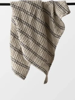 Hot Nella vohvelipyyhe 50x70, blue stripe Kylpyhuonetekstiilit|Keittiötekstiilit