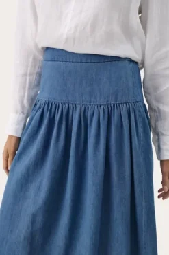 Hot Nellia hame, medium blue denim Mekot Ja Hameet|Uutuudet