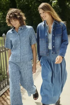 Hot Nellia hame, medium blue denim Mekot Ja Hameet|Uutuudet