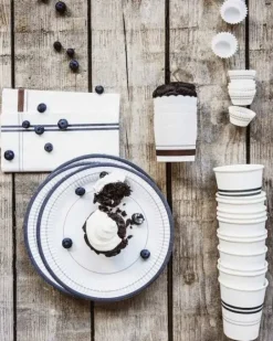 Nicholas Vahe - paperiservetit raidalla 12kpl Nicolas Vahé|Tarjoilu Ja Ottimet