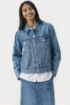 Discount Nichole farkkutakki, medium blue denim Ulkotakit Ja -Liivit|Uutuudet