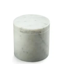 Best - marmoripurkki pieni, valkoinen Kylpyhuonetarvikkeet|Säilytys