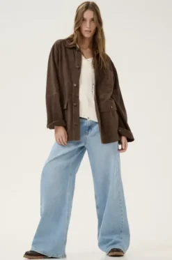 New Olly Suede mokkatakki, delicioso Ulkotakit Ja -Liivit|Uutuudet