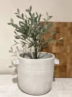 Clearance - Keraaminen ruukku 22cm, valkoinen Ruukut Ja Maljakot