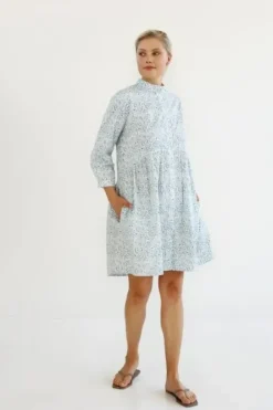 Online Paitamekko printillä, sky Mekot Ja Hameet|Juhlavaatteet