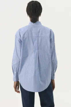 Best Parinaz paita, amparo blue stripe Paidat Ja Topit|Uutuudet