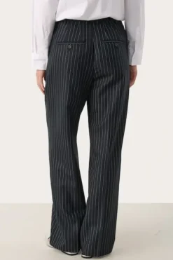 Best - Cherra pants, Dark navy pinstripe Farkut Ja Housut|Uutuudet