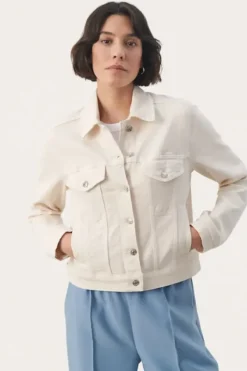 - Frederikka farkkutakki, eggnog Ulkotakit Ja -Liivit