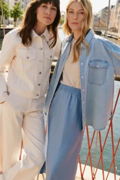 - Frederikka farkkutakki, eggnog Ulkotakit Ja -Liivit