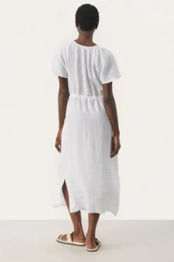 Online - Geoline pellavamekko, bright white Mekot Ja Hameet