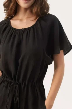 Best - Geoline pellavamekko, black Mekot Ja Hameet