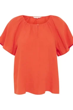 Best - Georgiana pusero, mandarin red Paidat Ja Topit