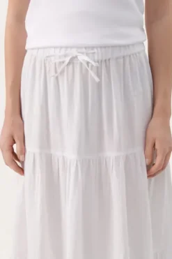 Outlet - Getia pellavahame, bright white Mekot Ja Hameet