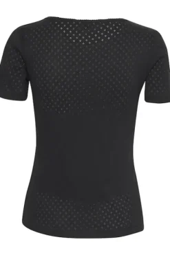 Outlet - June t-paita, black Paidat Ja Topit