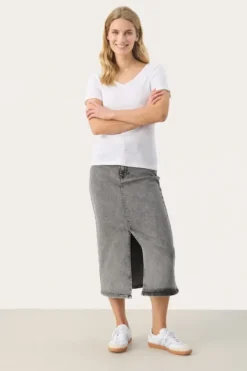 Sale - June t-paita, bright white Paidat Ja Topit