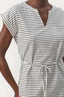 New - Mabels mekko, black stripe Mekot Ja Hameet