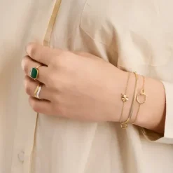 Sale - Clover rannekoru, hopea Rannekorut