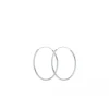 Online - Plain hoops korvakorut 30mm, hopea Korvakorut