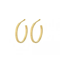 New - Sea Reflection hoops, kulta Korvakorut