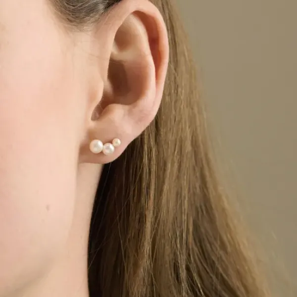 Clearance - Treasure nappikorvakorut, hopea Korvakorut