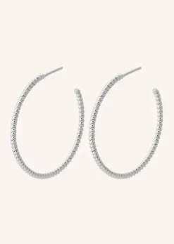 Hot - Twisted Creoles korvakorut, hopea Korvakorut