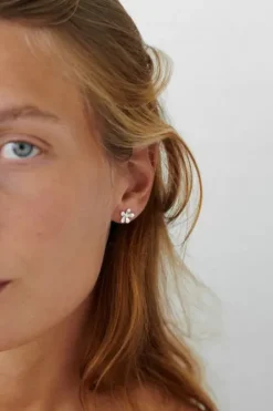 Hot - Wild Poppy nappikorvakorut, hopea Korvakorut