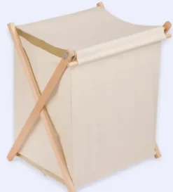 - pyykkikori kankaalla Kodinhoito|Kylpyhuonetarvikkeet