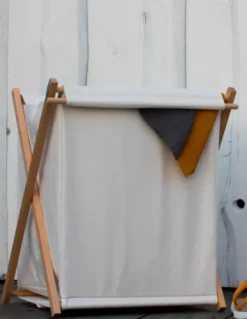 - pyykkikori kankaalla Kodinhoito|Kylpyhuonetarvikkeet