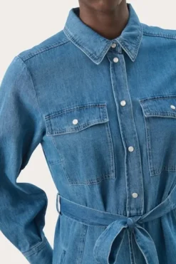 Best Polenka mekko, medium blue denim Mekot Ja Hameet|Uutuudet
