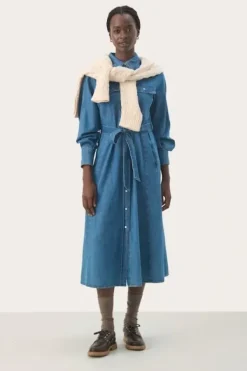 Best Polenka mekko, medium blue denim Mekot Ja Hameet|Uutuudet