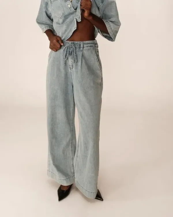 New Pompon farkut, skye blue Farkut Ja Housut|Uutuudet