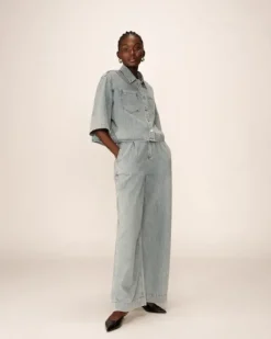 New Pompon farkut, skye blue Farkut Ja Housut|Uutuudet