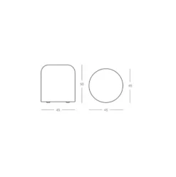 Hot Pouf rahi 45x46, mocca Muut Huonekalut