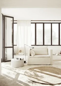 Outlet Pyöreä juuttimatto Matot