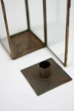 Outlet Samos lyhty brown, small Kynttilät Ja Lyhdyt