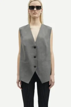 Discount - Saleni liivi, grey melange Bleiserit Ja Liivit|Uutuudet