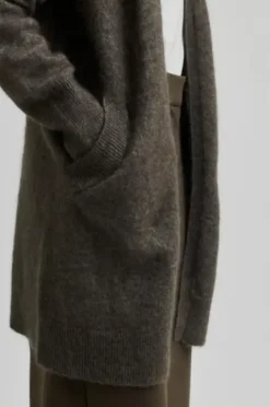 Online - Brook pitkä neuletakki, chocolate chip Neuleet Ja Neuletakit