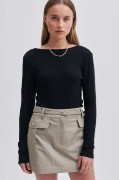 Online - Matima Open Back paita, musta Paidat Ja Topit