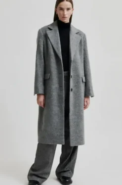 Best Sera villakangastakki, grey melange Ulkotakit Ja -Liivit|Uutuudet