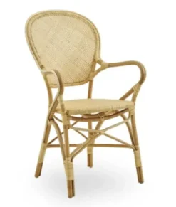 – Rossini rottinkituoli käsinojilla, naturel Rottinkihuonekalut