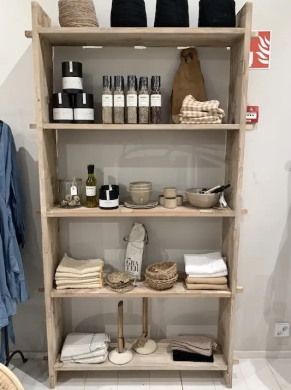 Sale - kapea hylly #847, natural Vanhat Puuhuonekalut