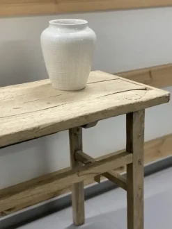 Sale - lyhyt sivupöytä #968, natural Vanhat Puuhuonekalut